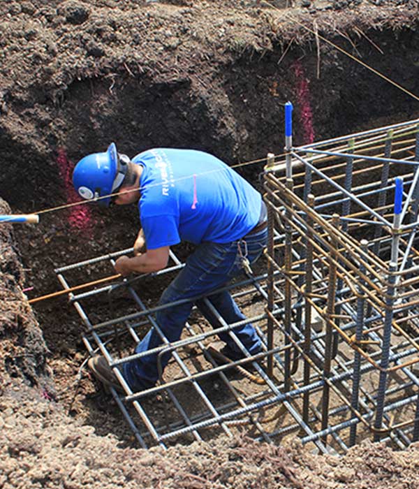 Vertical Trade Contractor Tying Wire